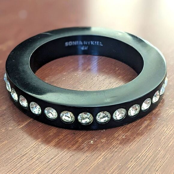 Sonia Rykiel Yellow and Black Bangle Bracelet - Picture 6 of 11